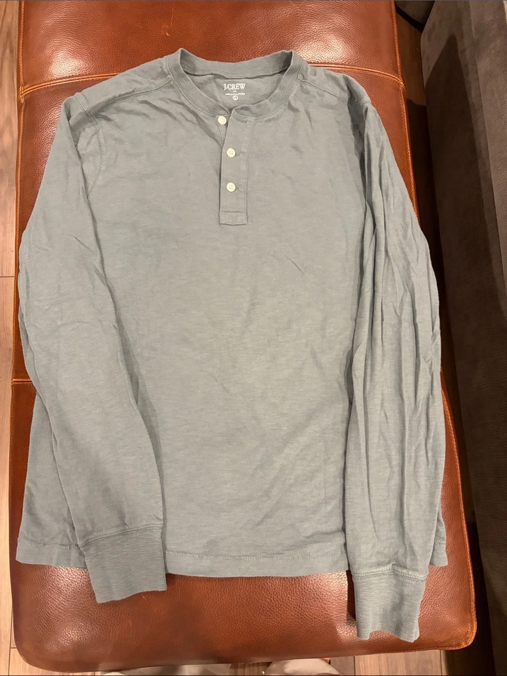 J. Crew Men's Long-Sleeve Henley - Pale Green